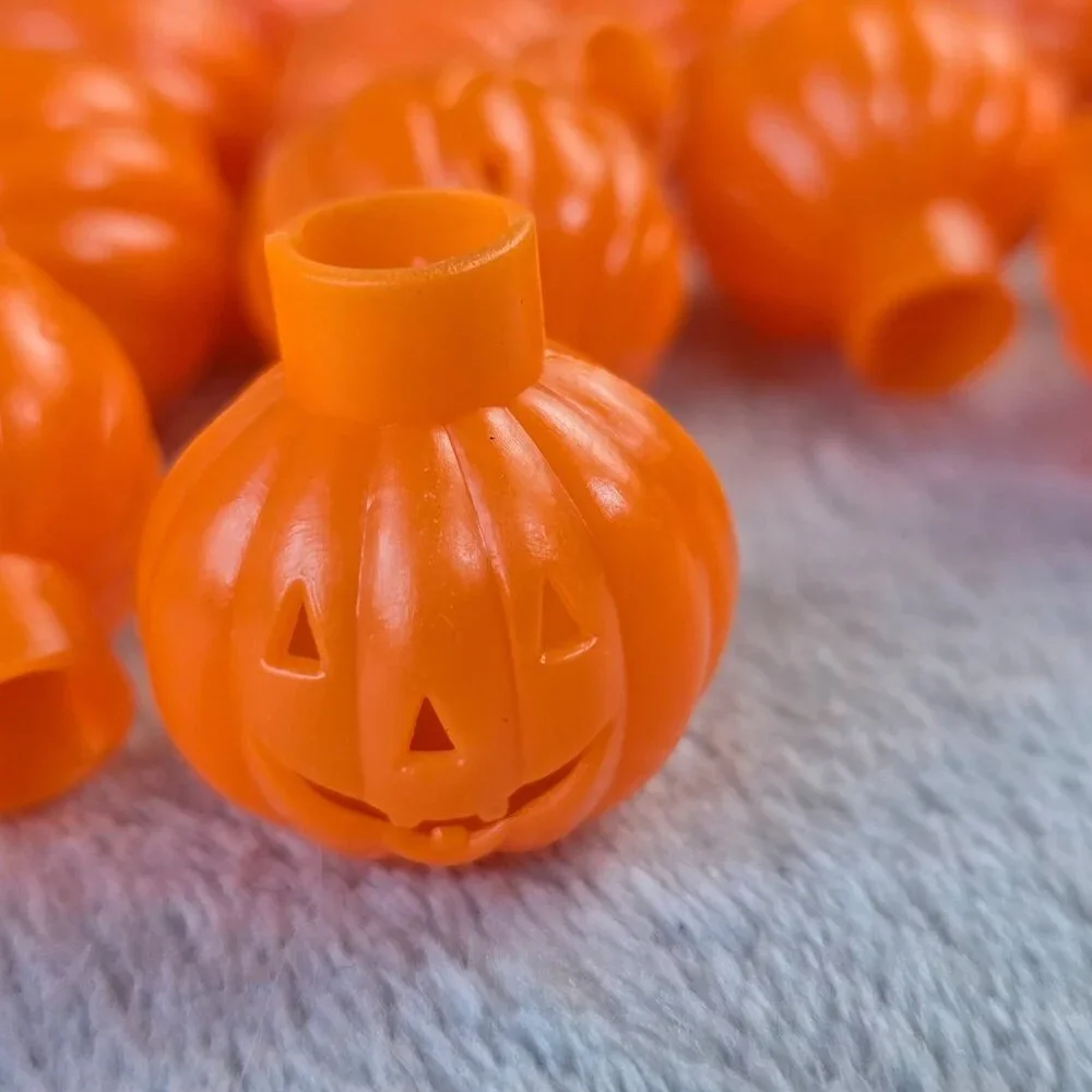 Halloween Pumpkin Light Covers 34 Orange Plastic Jack O Lantern String Lights